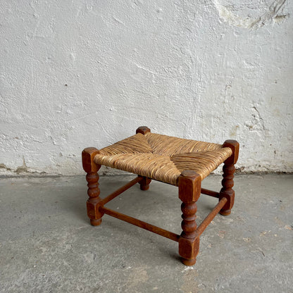 Vintage Rush Seat Stool - #1856