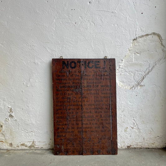 Antique Wooden Sign - #2059