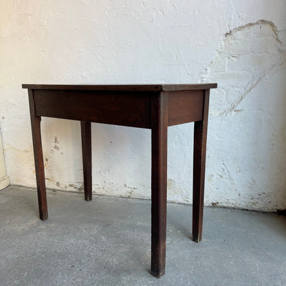 Antique Oak Side Table - #2036