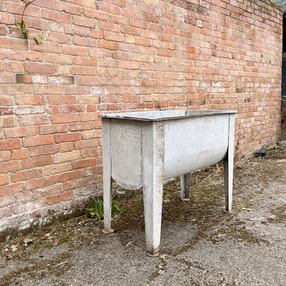 Vintage Galvanised Iron Planter - #1695