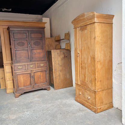 Antique Pine Wardrobe - #1833