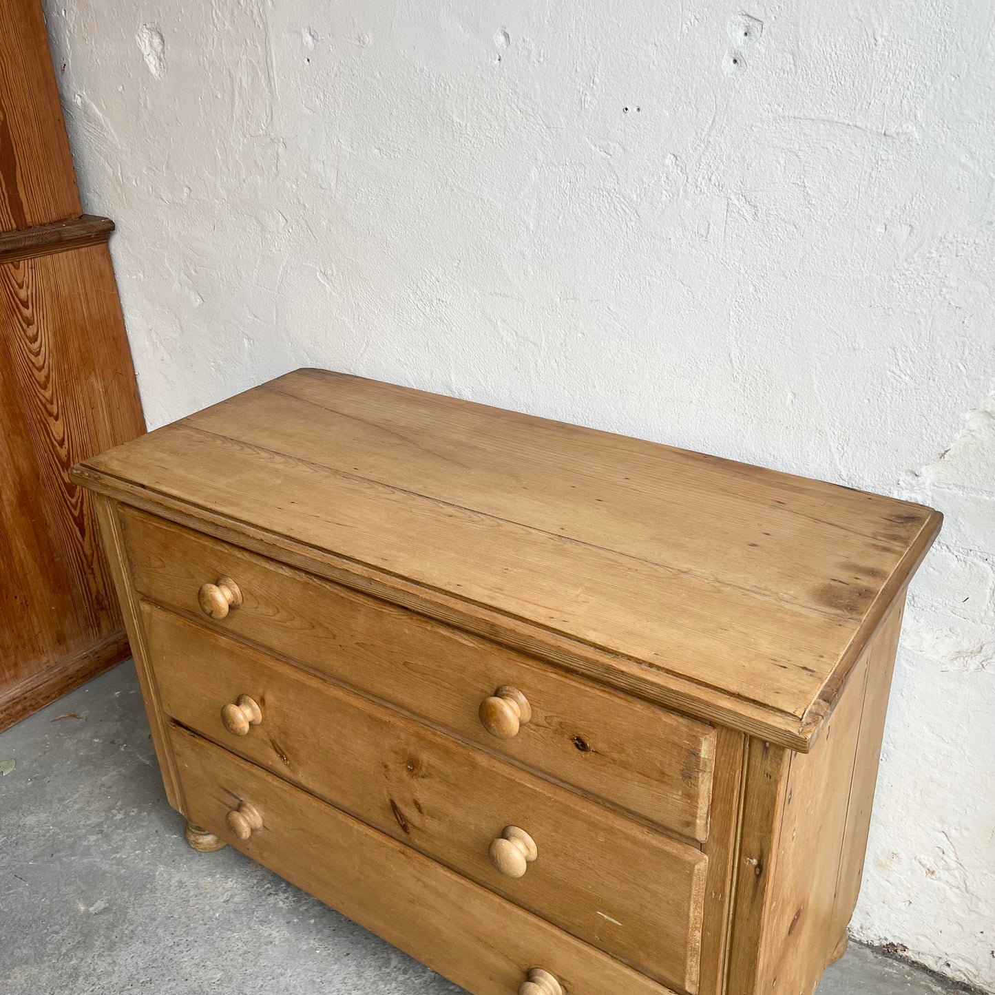 Antique Pine Chest Of Drawers - #1696