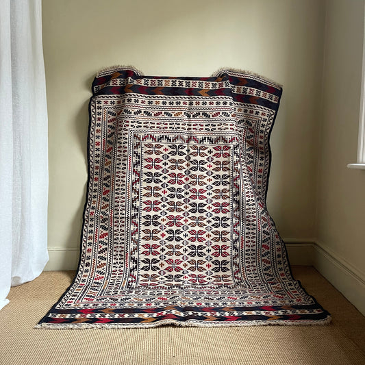 Vintage Afghan Wool Rug - #1940