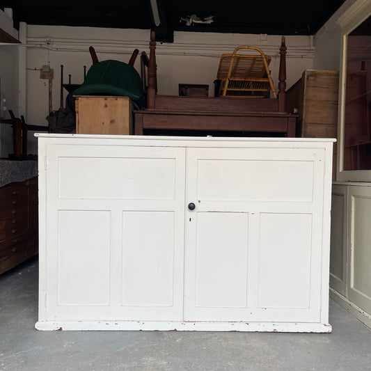 Antique Pine Painted Cupboard - #1977