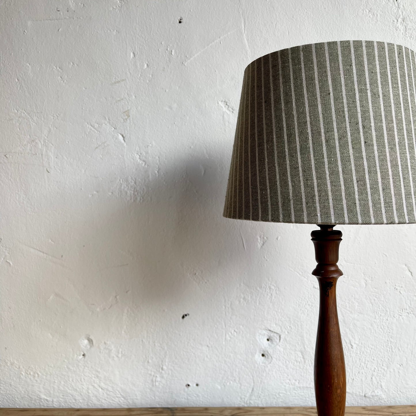 Antique Wooden lamp & Shade