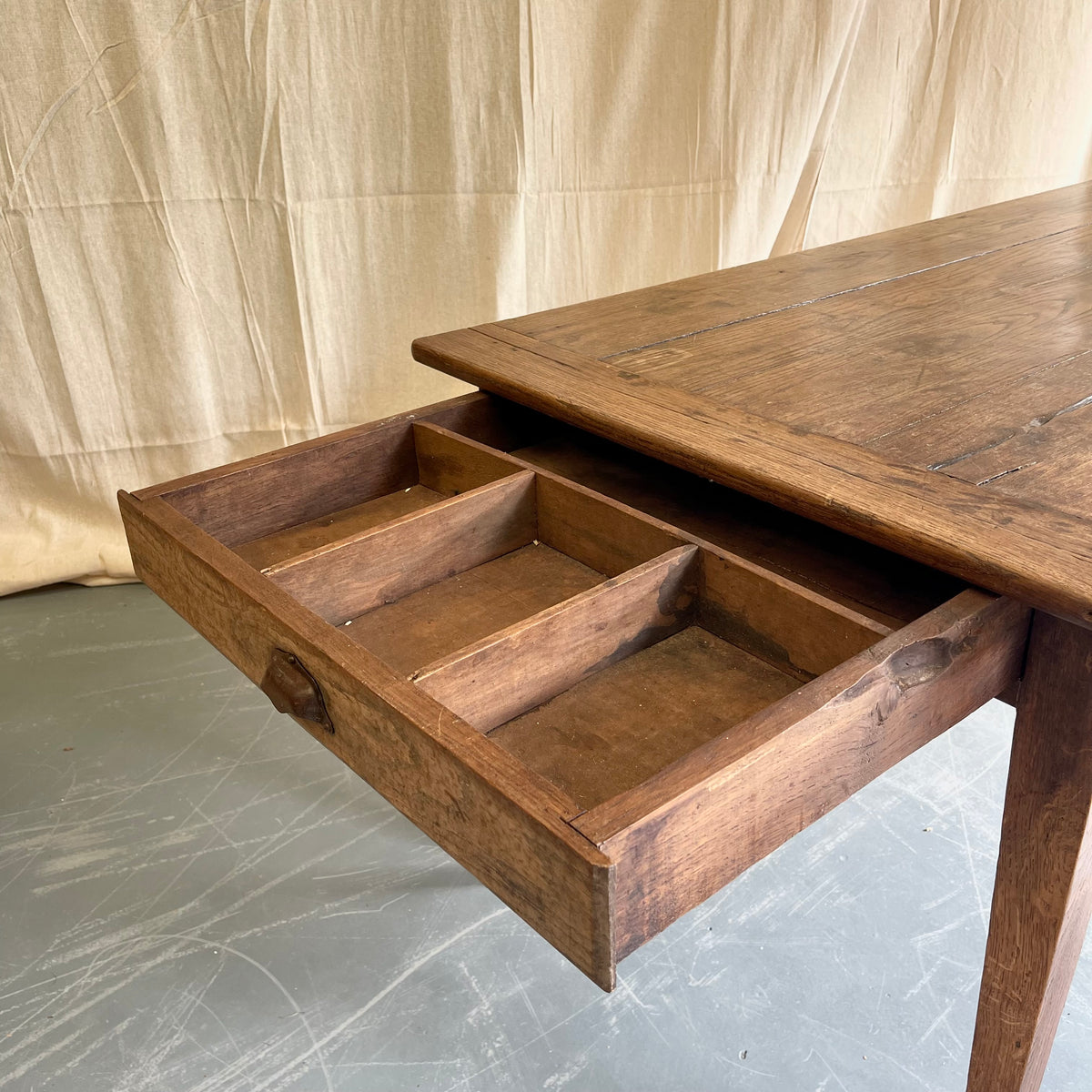 Antique French Chestnut Table - #2331