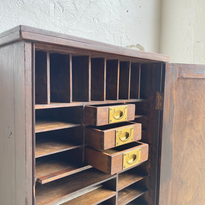 Antique Edwardian Stationary Cupboard - #2001