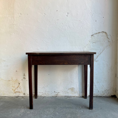 Antique Oak Side Table - #2036