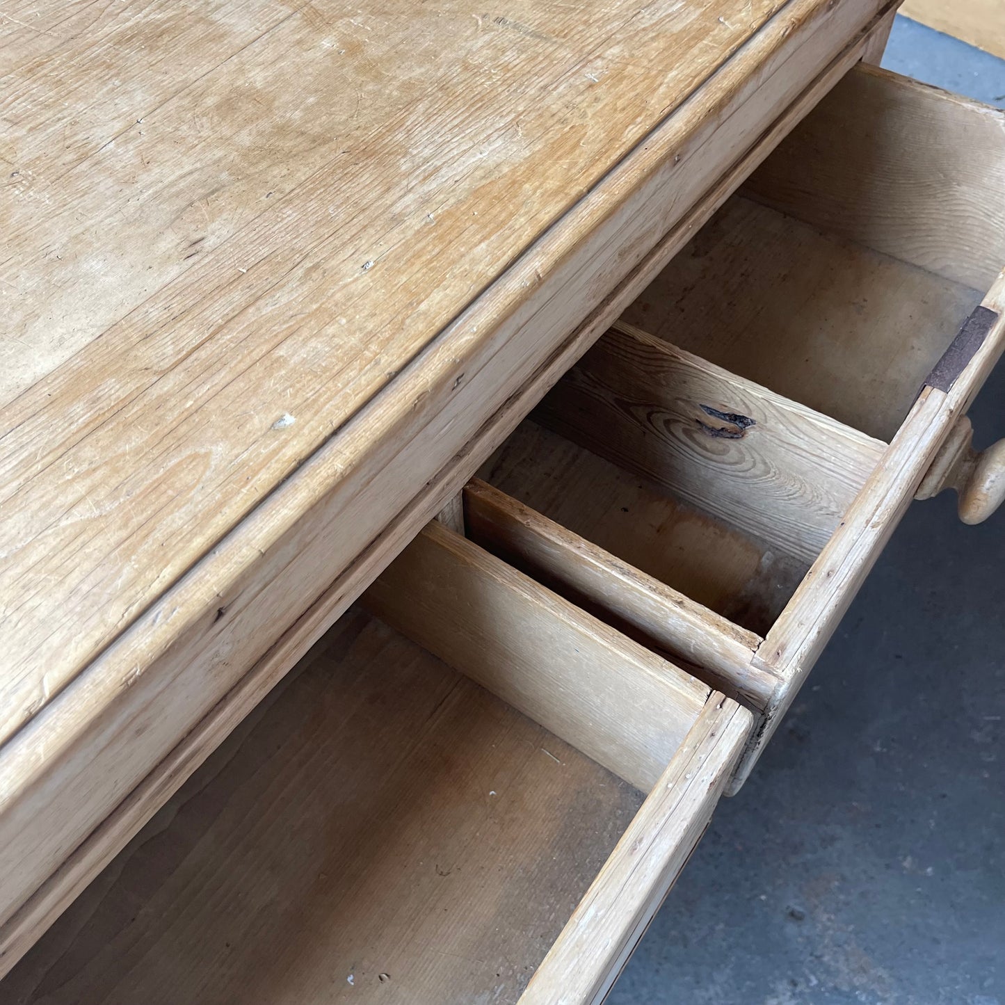 Antique Pine Chest Of Drawers - #