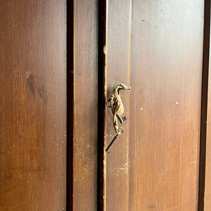 Antique Pine Linen Cupboard - #1892