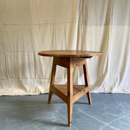 Antique Pine Cricket Table - #2337