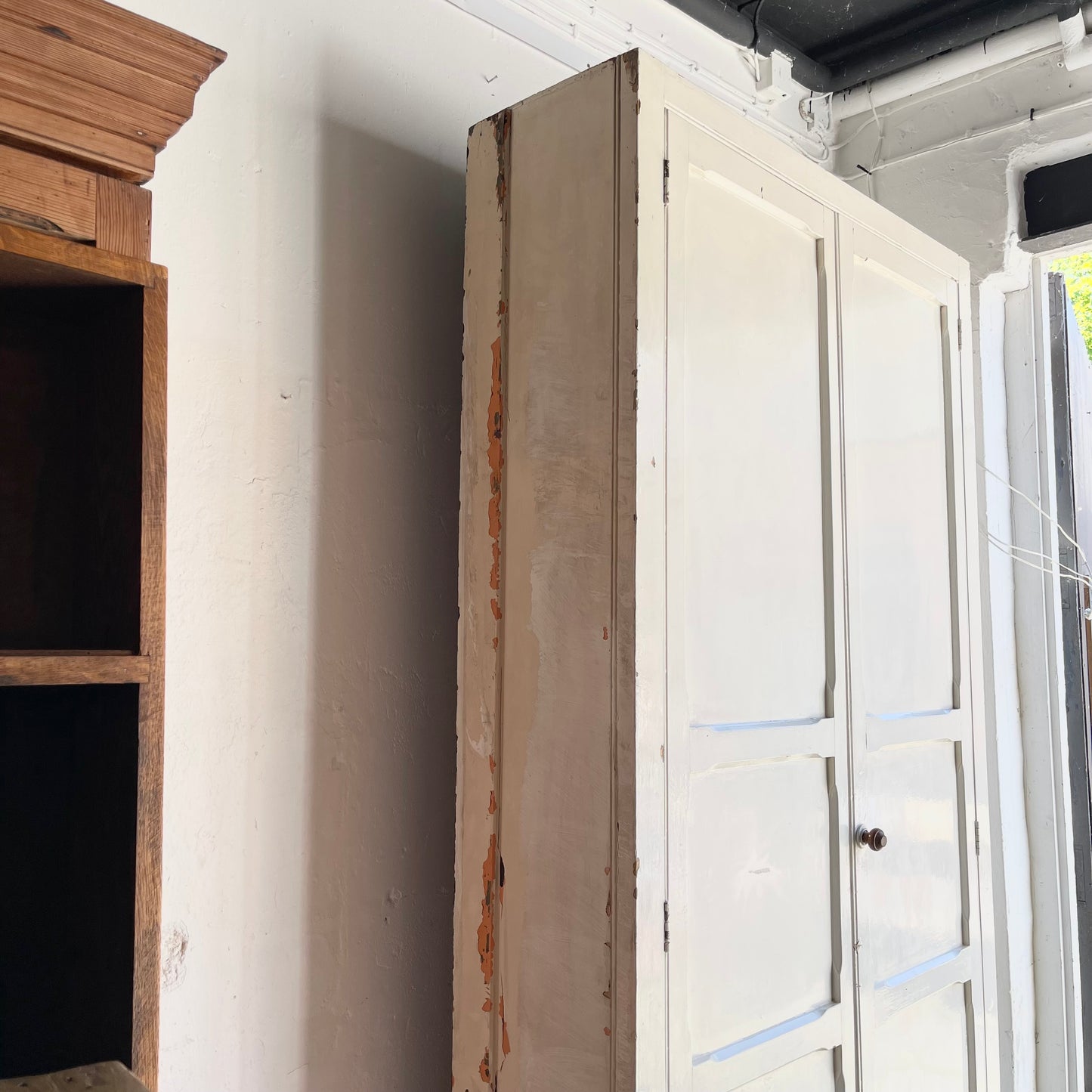 Antique Pine School Cupboard -#1606