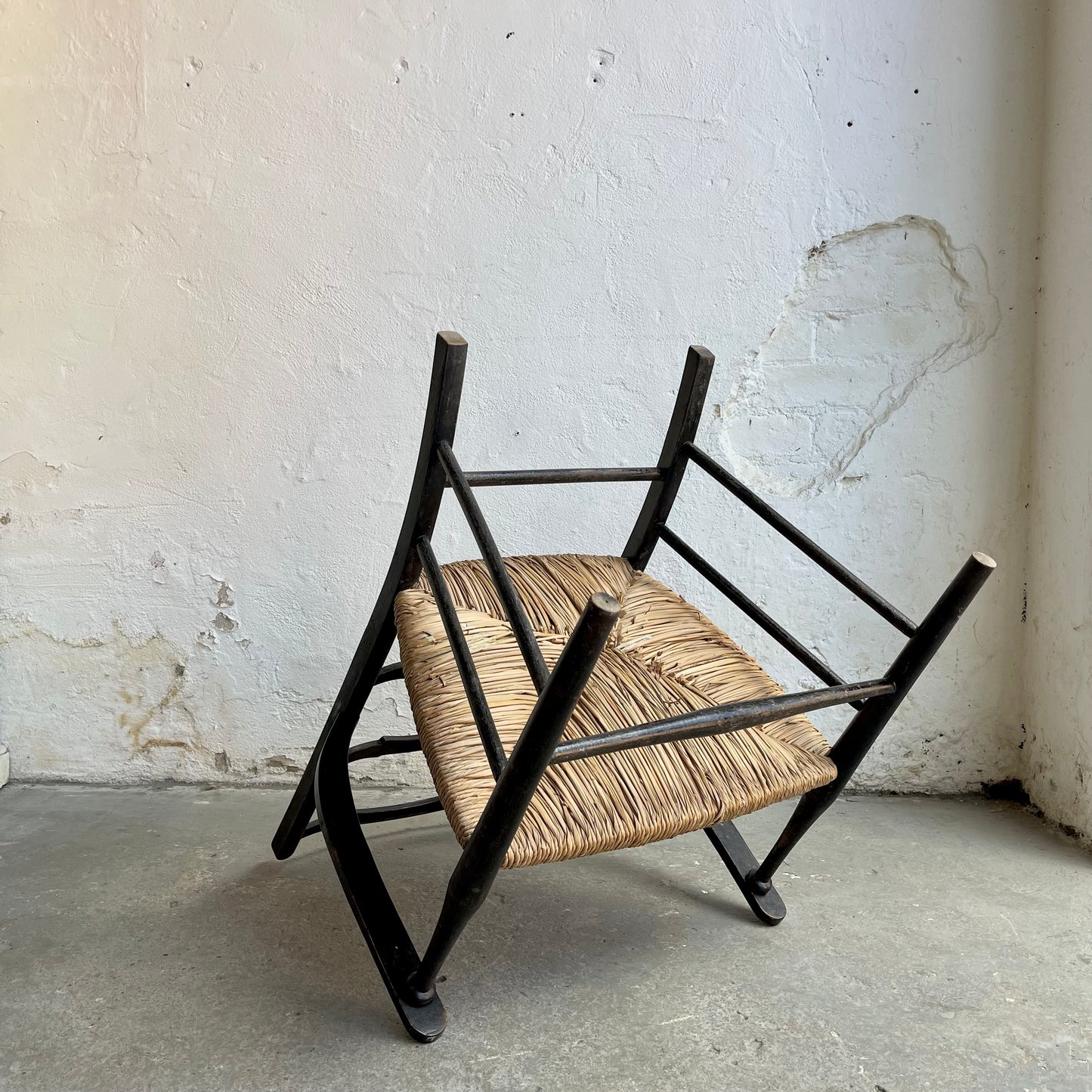 Antique Rush Seat Chair - #2085