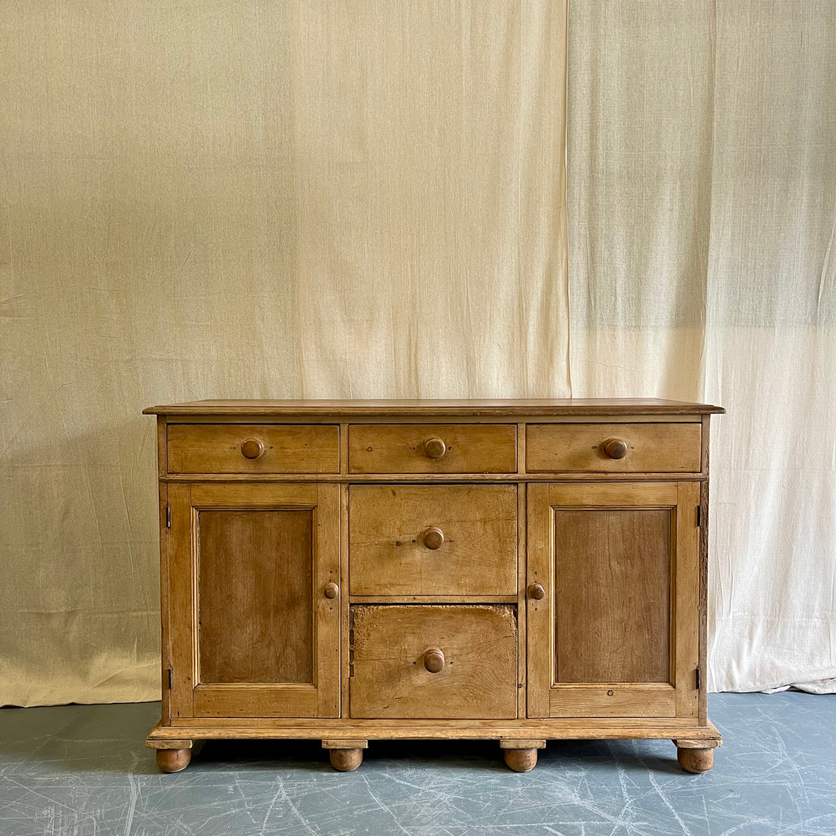 Antique Pine Dresser Base - #2416