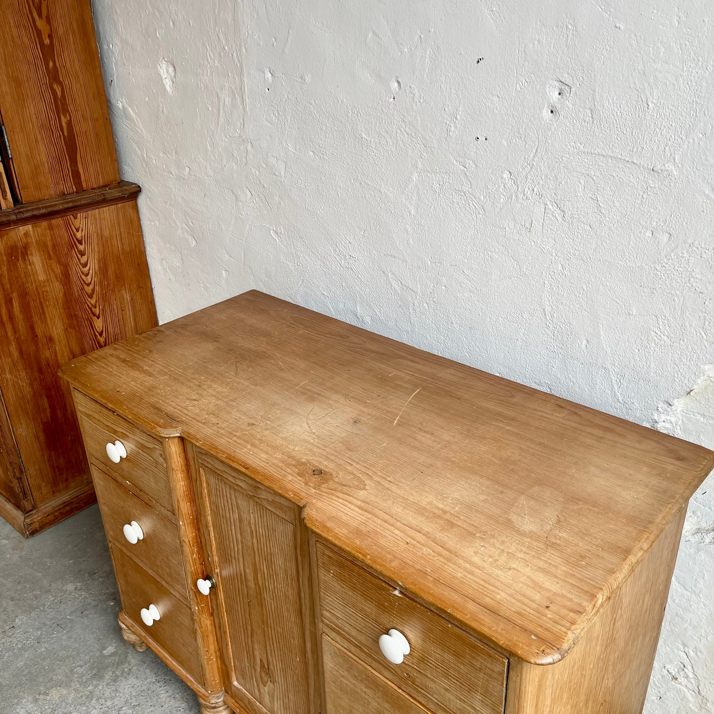 Antique Pine Dresser Base
