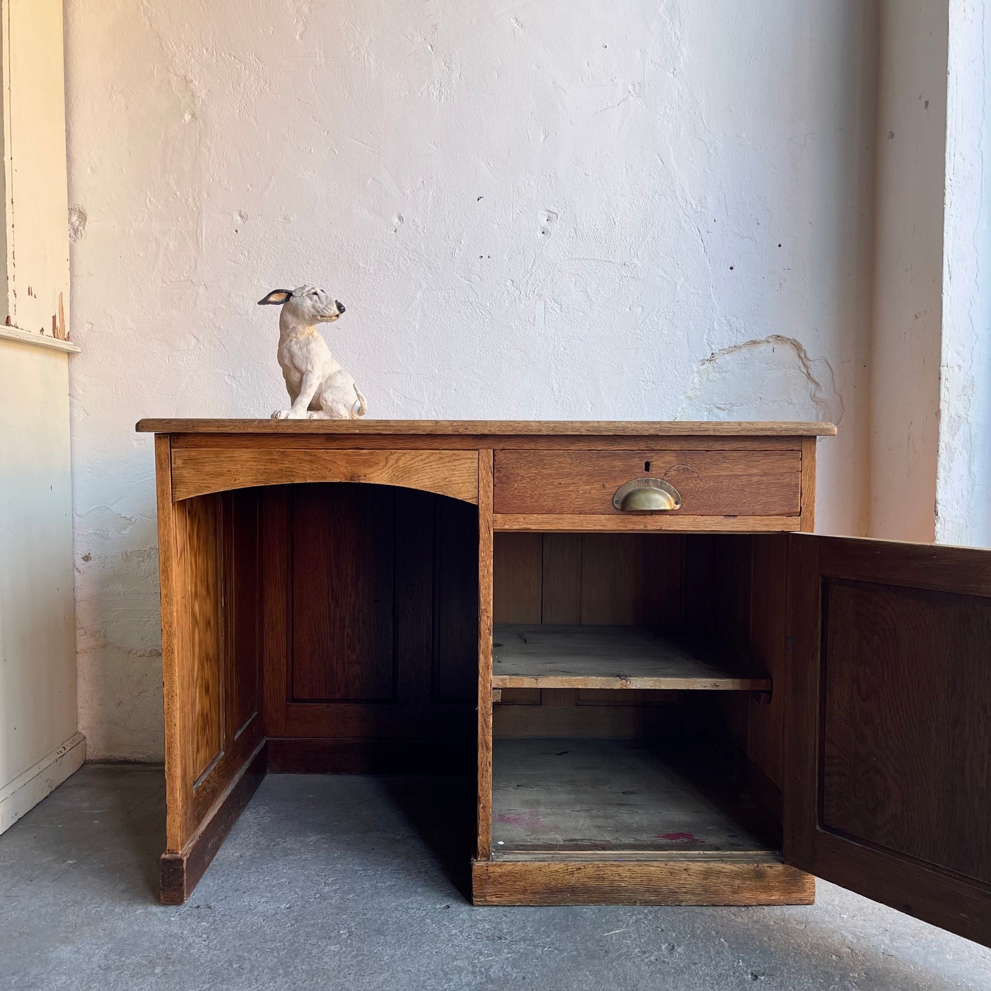 Antique Oak Desk - #2023
