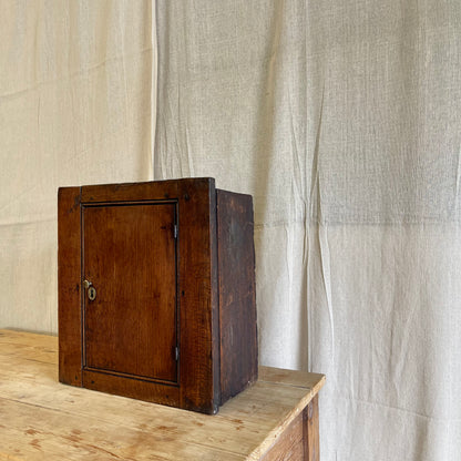 Antique Oak Wall Cupboard - #2201