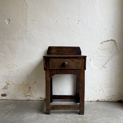 Antique Oak Side Table - #1802