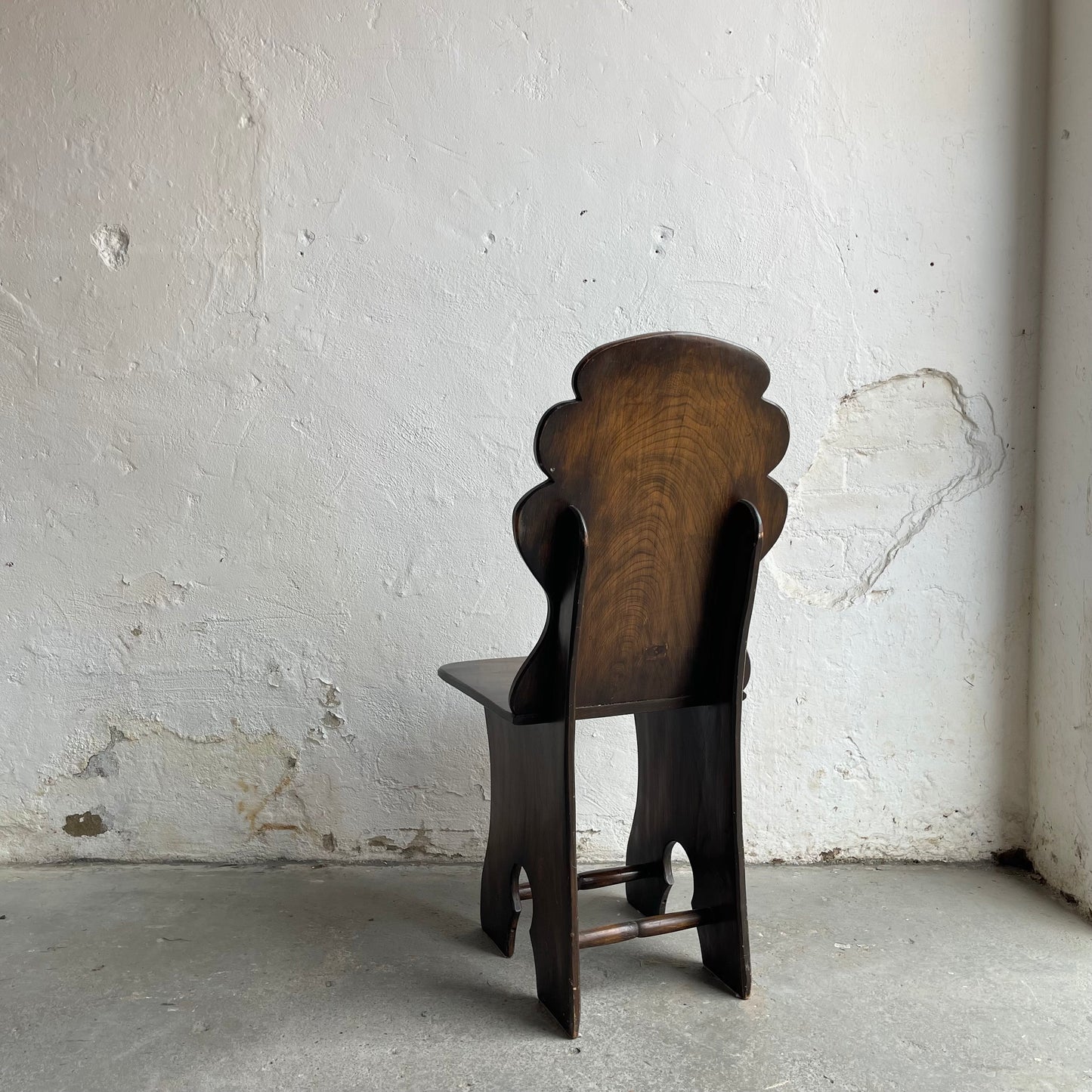 Set Of Six Vintage Elm Chairs - #2106